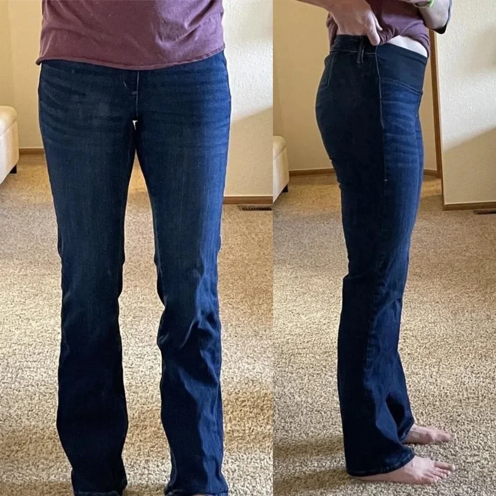 ✨NWT Universal Thread Dark Wash Elastic Adaptive Bootcut Flare Jeans Size 24W